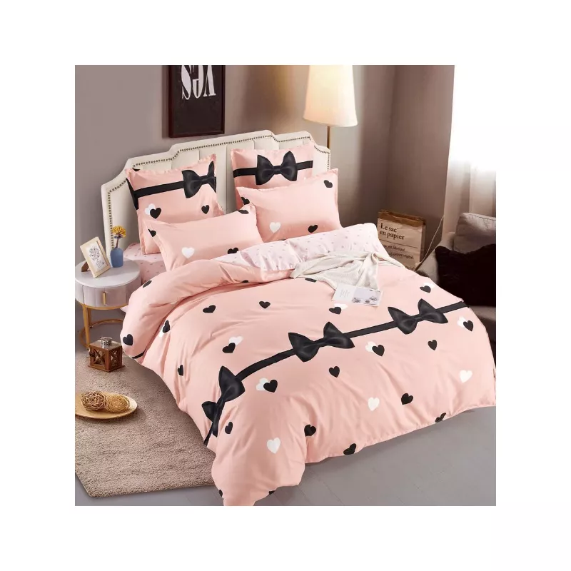 Lenjerie de Pat cu Elastic, Bumbac Finet 6 Piese - JOJ58
