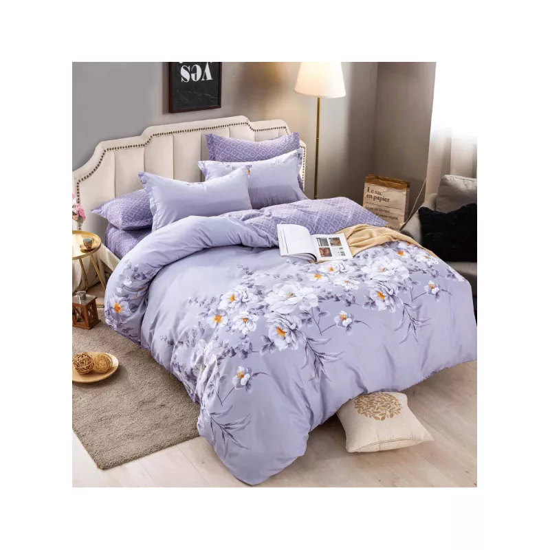 Lenjerie de Pat cu Elastic, Bumbac Finet 6 Piese - JOJ63