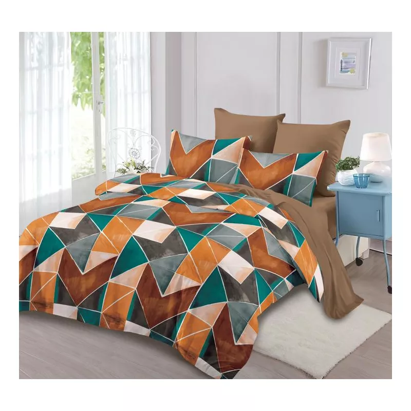 Lenjerie de Pat Finet 6 Piese Cu Elastic- FLR12