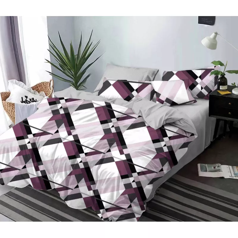 Lenjerie de pat Bumbac Finet 6 piese cu elastic - PUC7
