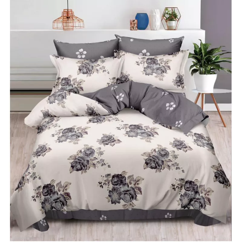 Lenjerie de pat dublu, bumbac finet, 6 piese - SIPRR60-476