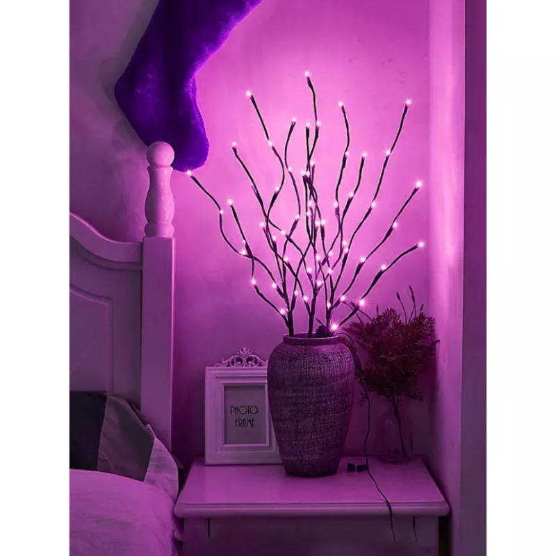 Lampa Decorativa Ramuri de Copac Lumina Mov