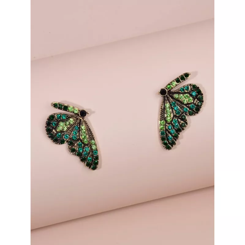 Cercei Fluture Verde - 07751