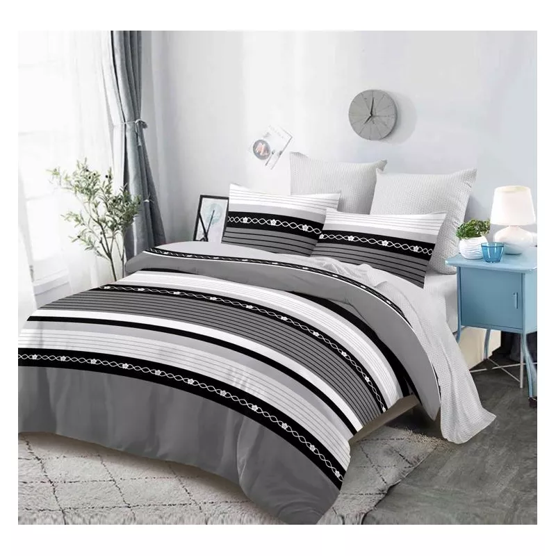 Lenjerie de Pat Finet 6 Piese Cu Elastic- FLR13