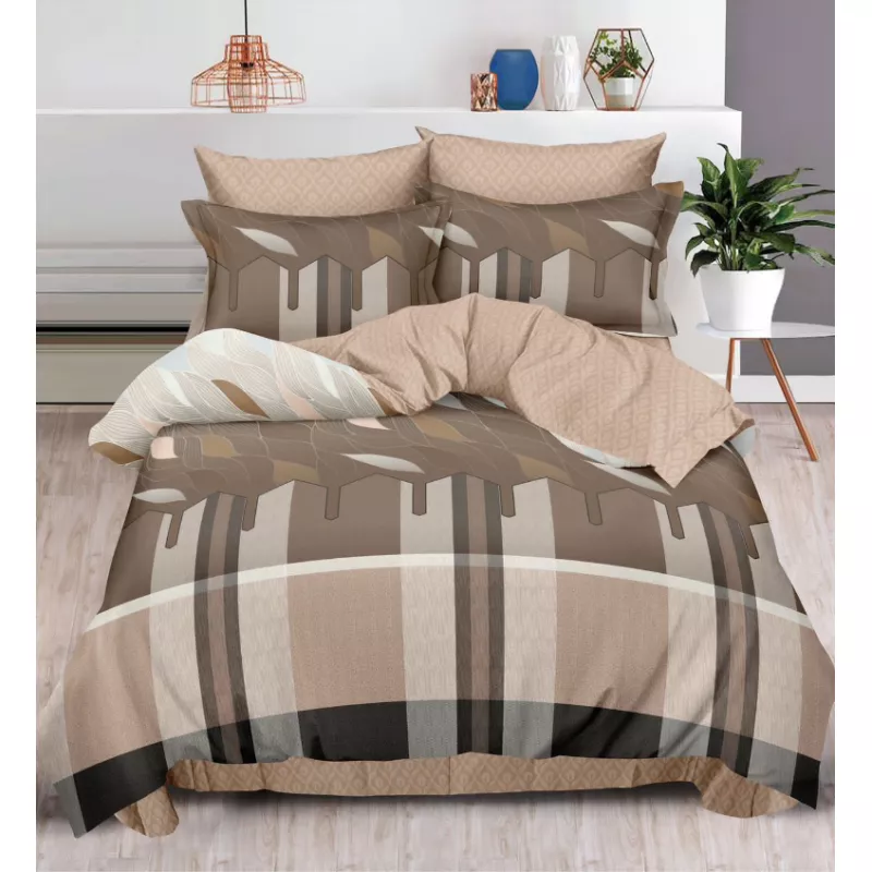 Lenjerie de pat dublu, bumbac finet, 6 piese - SIPRR60-491