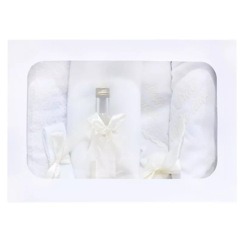 Trusou Botez cu 7 piese personalizat cu broderie - 