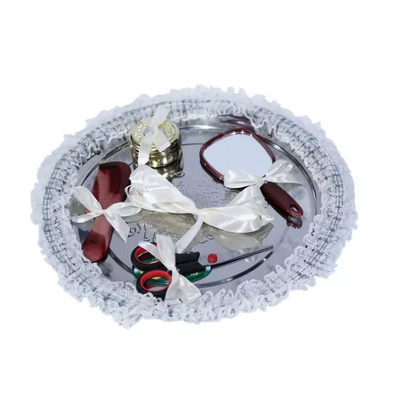 Tavita Turta cu 6 Piese - Inox - 30CM - Ivoire - TPT20