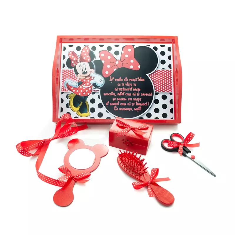 Tavita Turta cu 6 Piese - Minnie Rosie - TPT41