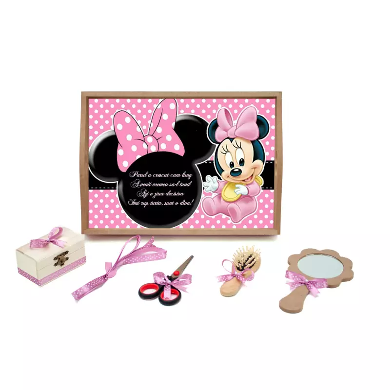 Tavita Turta cu 6 Piese - Baby Minnie- TPT11
