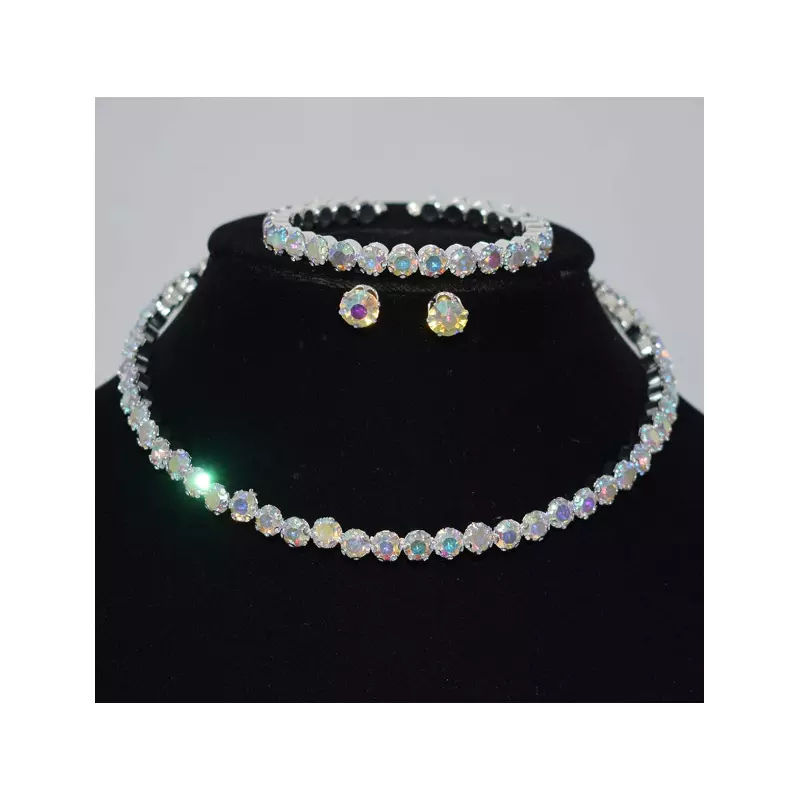 Set Elegant cu Colier si Cercei Multicolor - 45485