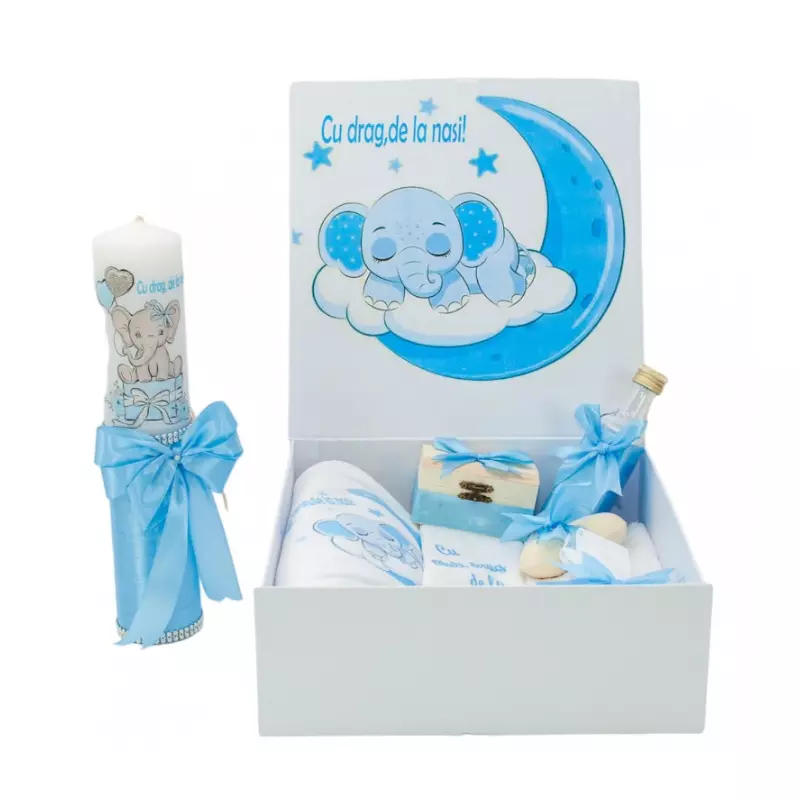 Set Cutie Trusou cu Lumanare, 9 Piese  