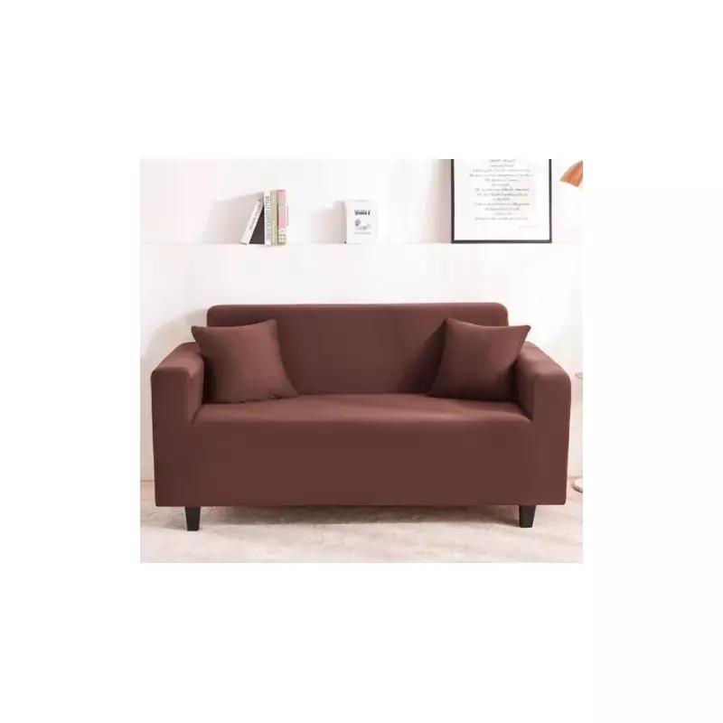 Husa Canapea Elastica 2 Locuri Uni, Maro - SIPRM12