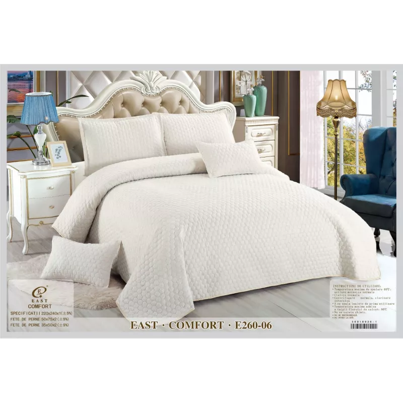 Set Cuvertura de Pat din Bumbac, 5 Piese- EAT10