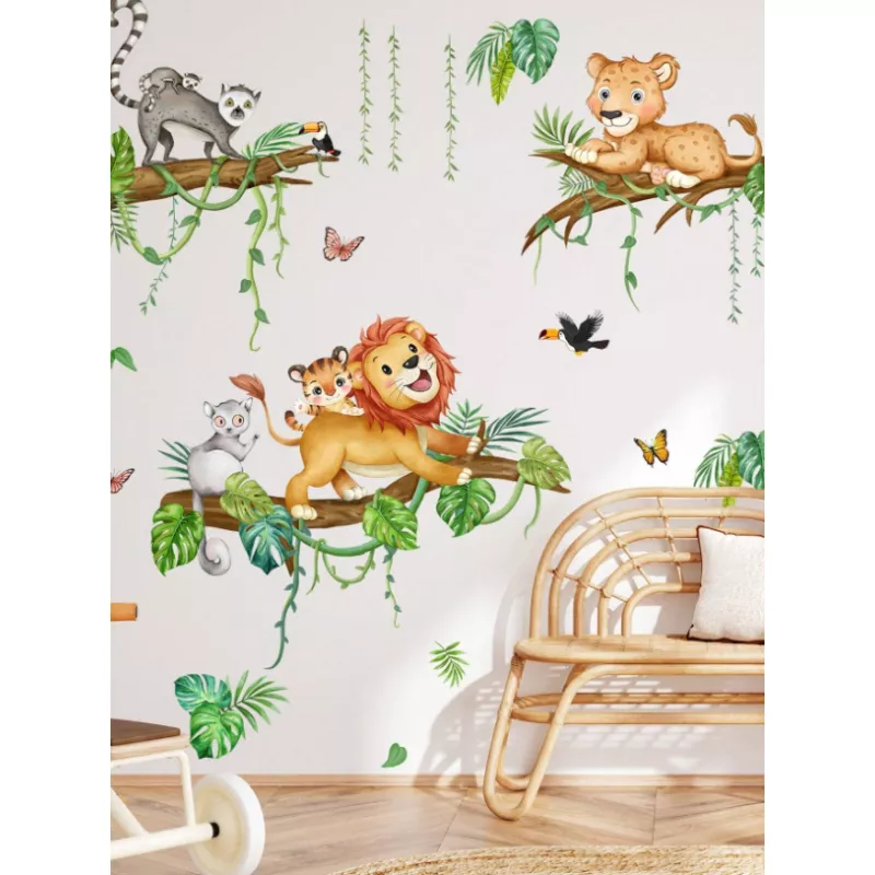 Sticker Perete Autocolant Animale de Padure 99x98cm - 55141