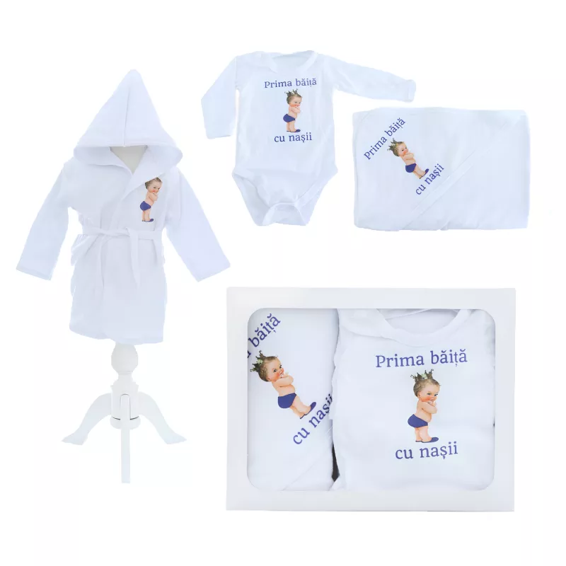 Trusou Prima Baita, Personalizat cu Mesaj "Prima Baita cu Nasii" Baby King - TPB22