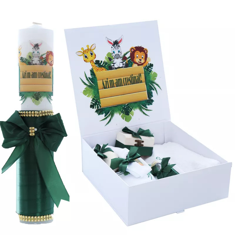 Set Cutie Trusou cu Lumanare, 9 Piese, 
