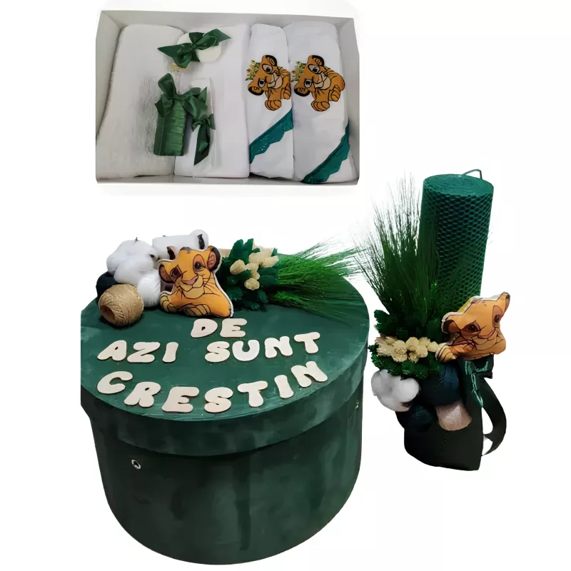 Trusou botez, 9 Piese cu Regele Junglei din Catifea-  BAB160