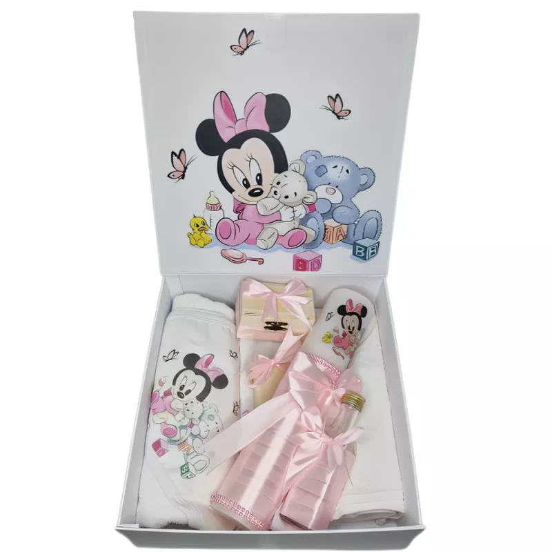 Trusou Botez, 9 Piese Brodate, Model Minnie Mouse - BTC3