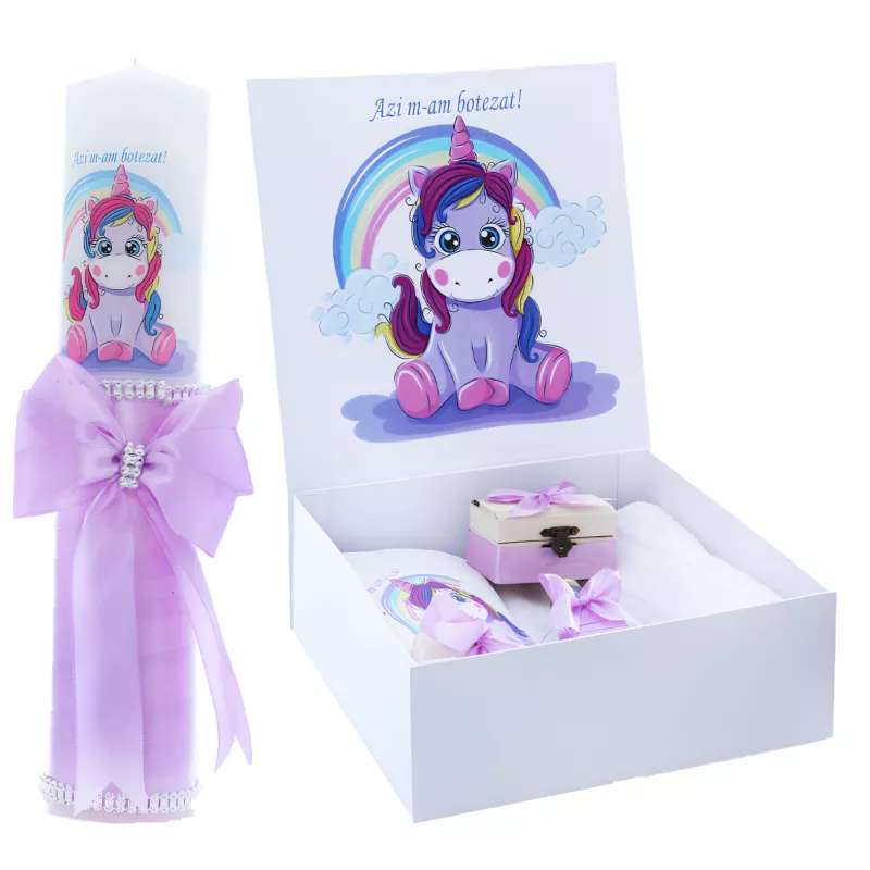 Set Cutie Trusou cu Lumanare, 9 Piese, 