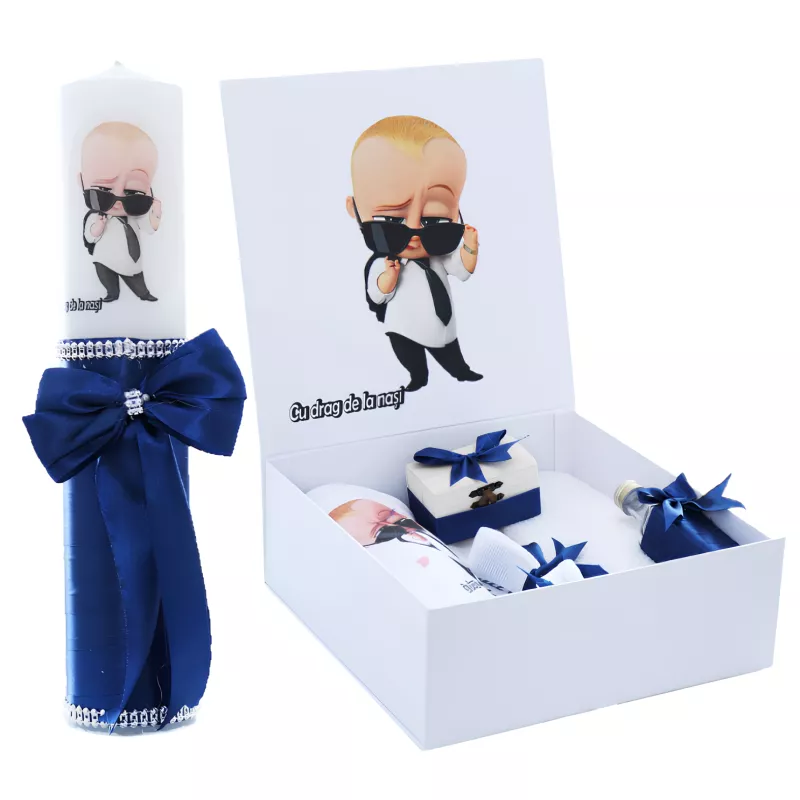Set Cutie Trusou cu Lumanare, 9 Piese, 