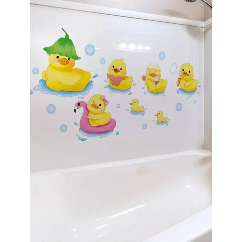 Sticker Perete Autocolant Rățuște pe Apa - 72864