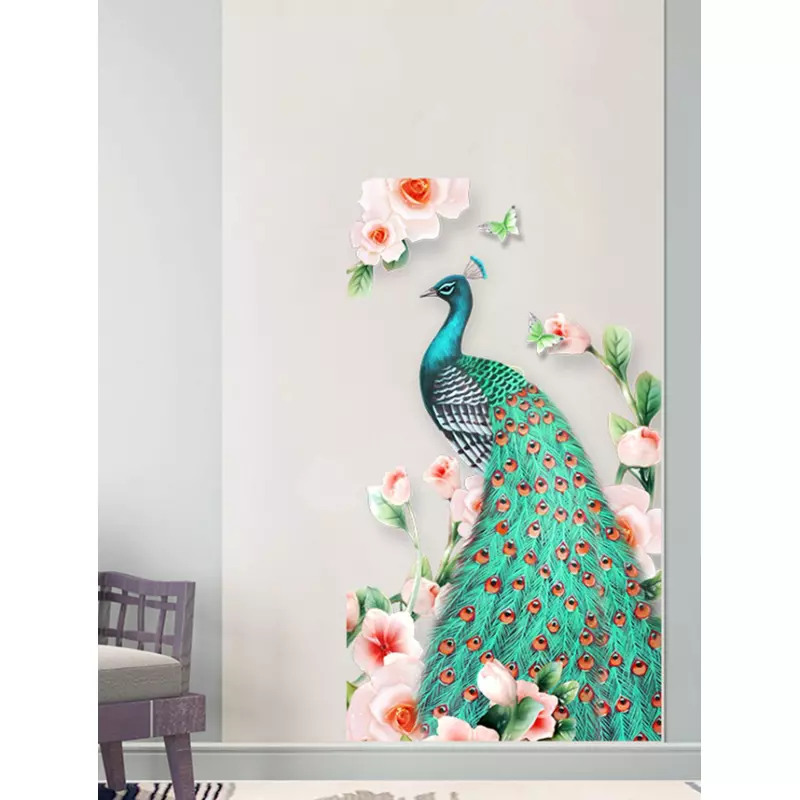 Sticker Perete Autocolant Paun 70x39cm - 99360