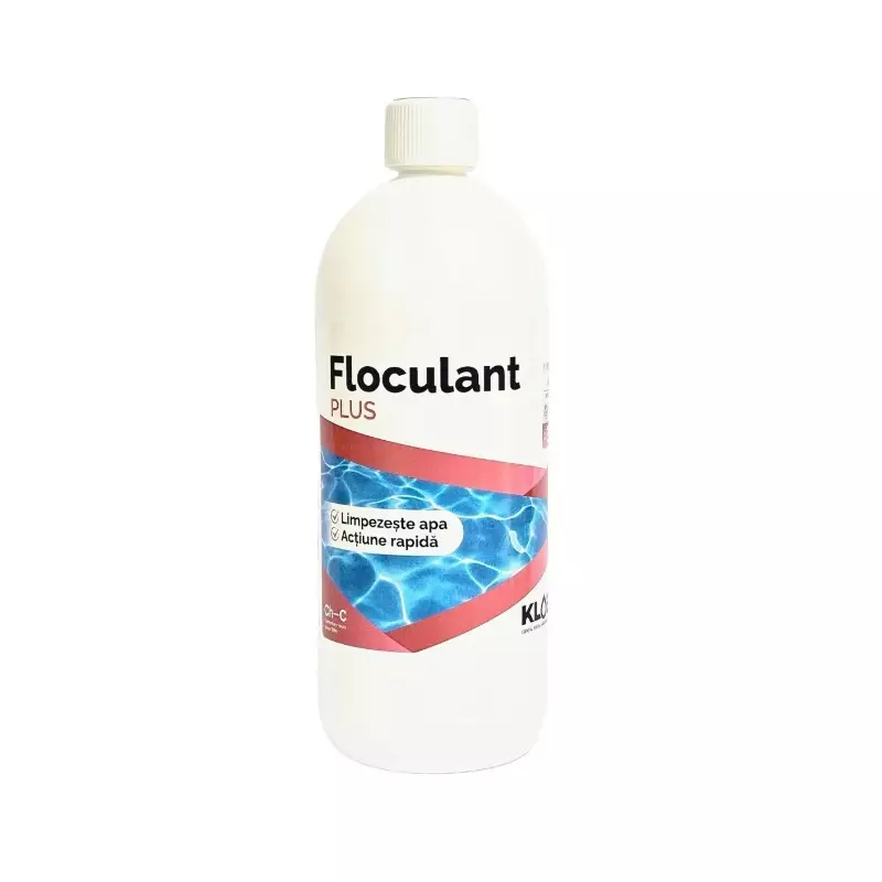 Floculant Plus lichid Kloer, pentru apa piscina, 1L