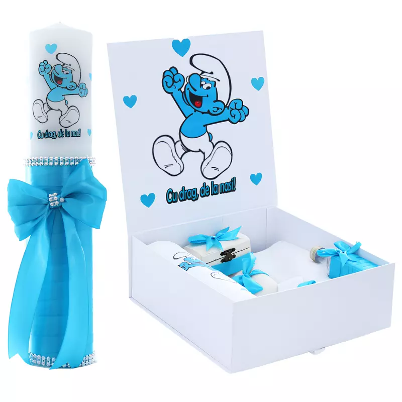 Set Cutie Trusou cu Lumanare, 9 Piese, 