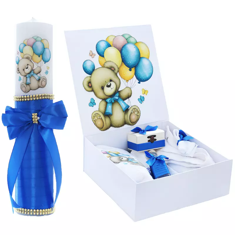 Set Cutie Trusou cu Lumanare, 9 Piese, 