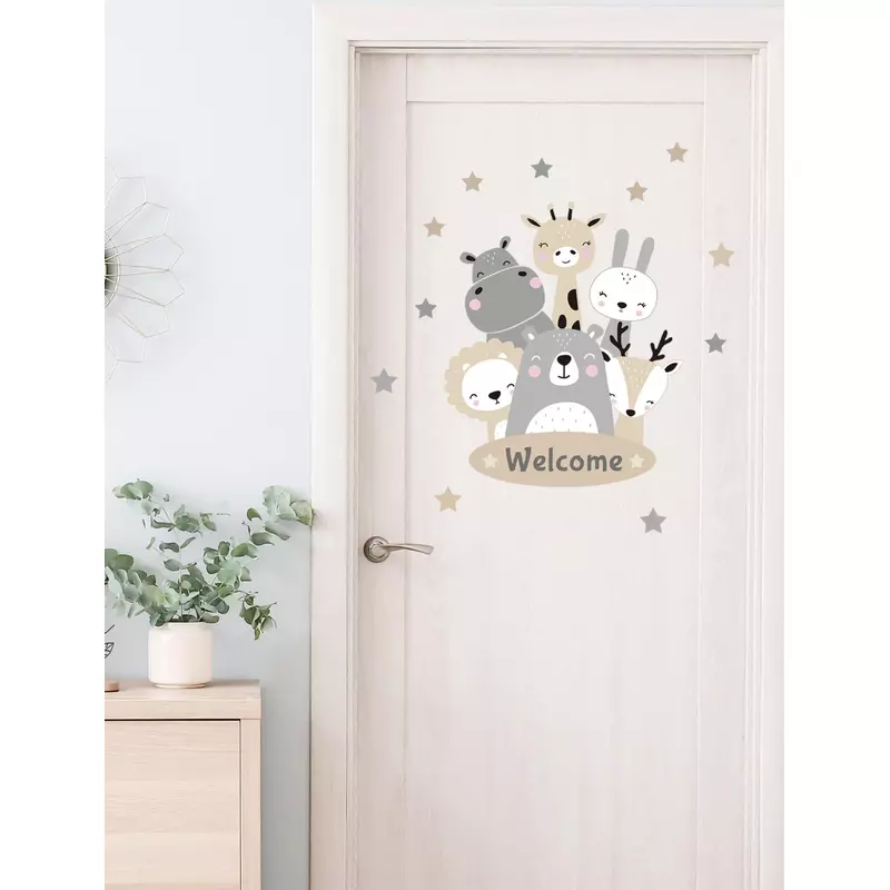 Sticker Perete Autocolant Animale Welcome 60x40cm - 83647