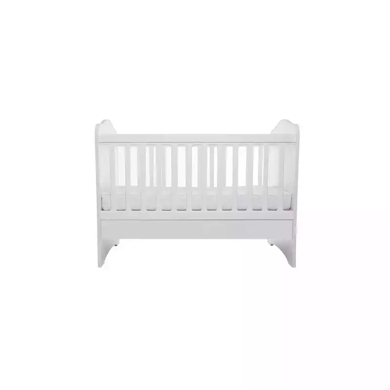 Patut Eurogloria Como fara sertar - Alb + Saltea cocos confort 120 x 60 x 12 cm
