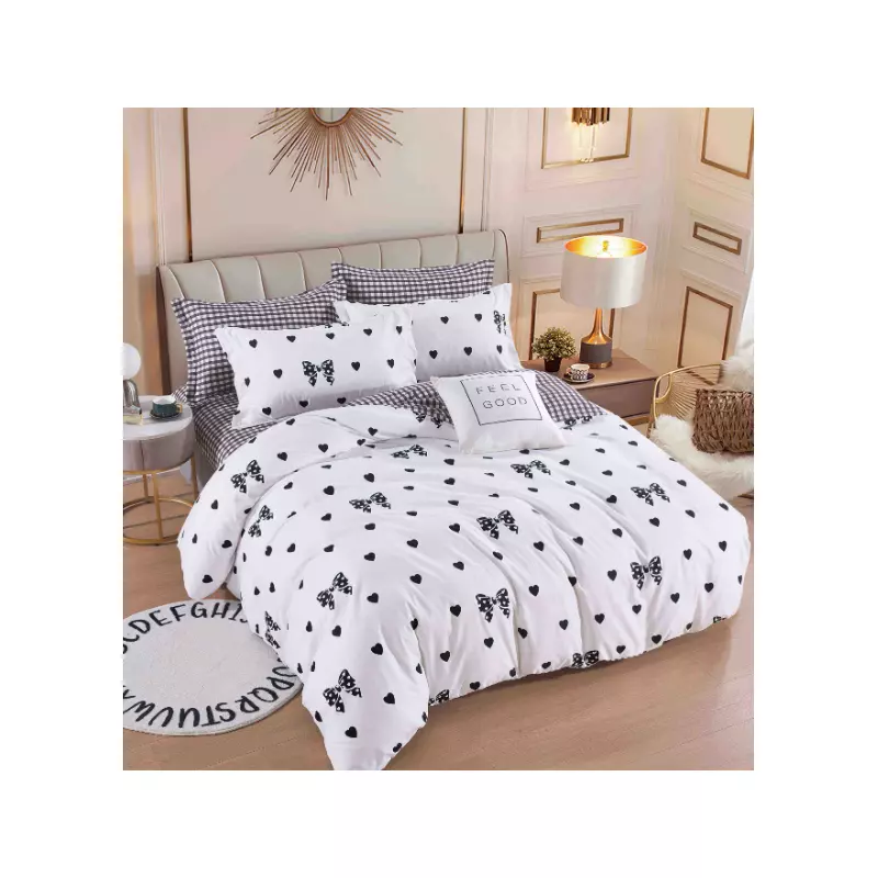Lenjerie de Pat cu Elastic, Bumbac Finet 6 Piese - JOJ291