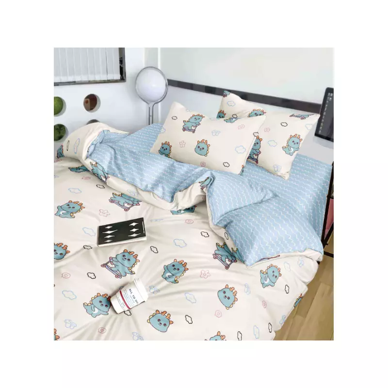 Lenjerie de Pat Bumbac Finet, 1 Persoana , 4 Piese- JOJ307