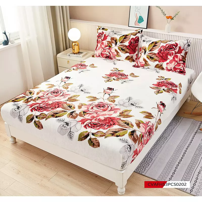 Husa de Pat Cocolino cu Elastic + 2 Fete de Perna pentru Pat Dublu - FR134