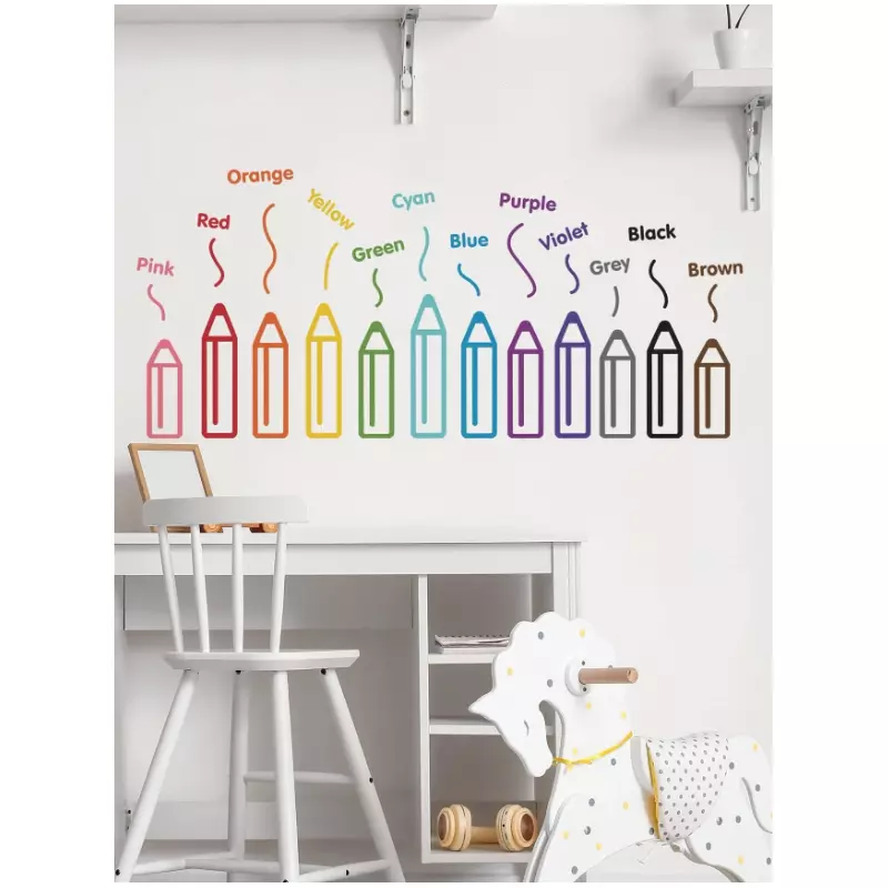 Sticker Perete Autocolant Creioane 60x30cm - 43630