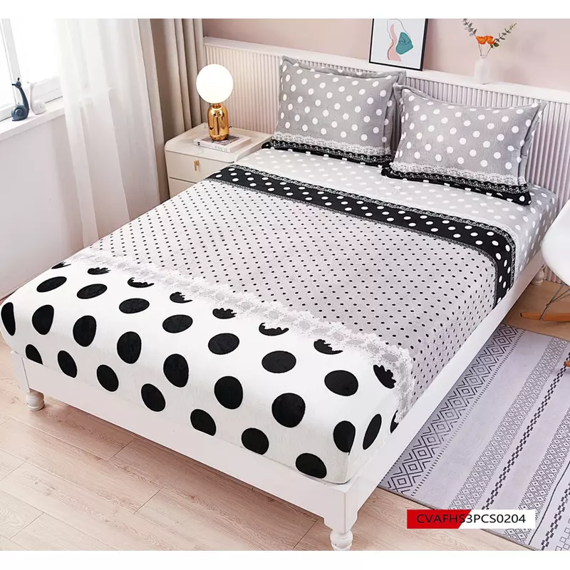 Husa de Pat Cocolino cu Elastic + 2 Fete de Perna pentru Pat Dublu-FR138