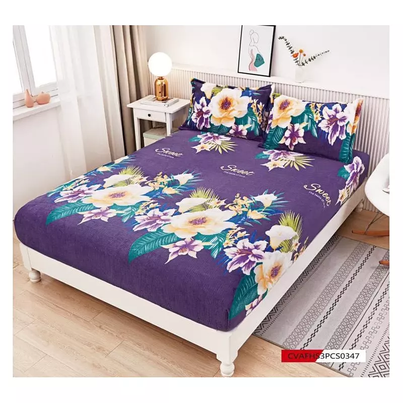 Husa de Pat Cocolino cu Elastic + 2 Fete de Perna pentru Pat Dublu - FR396