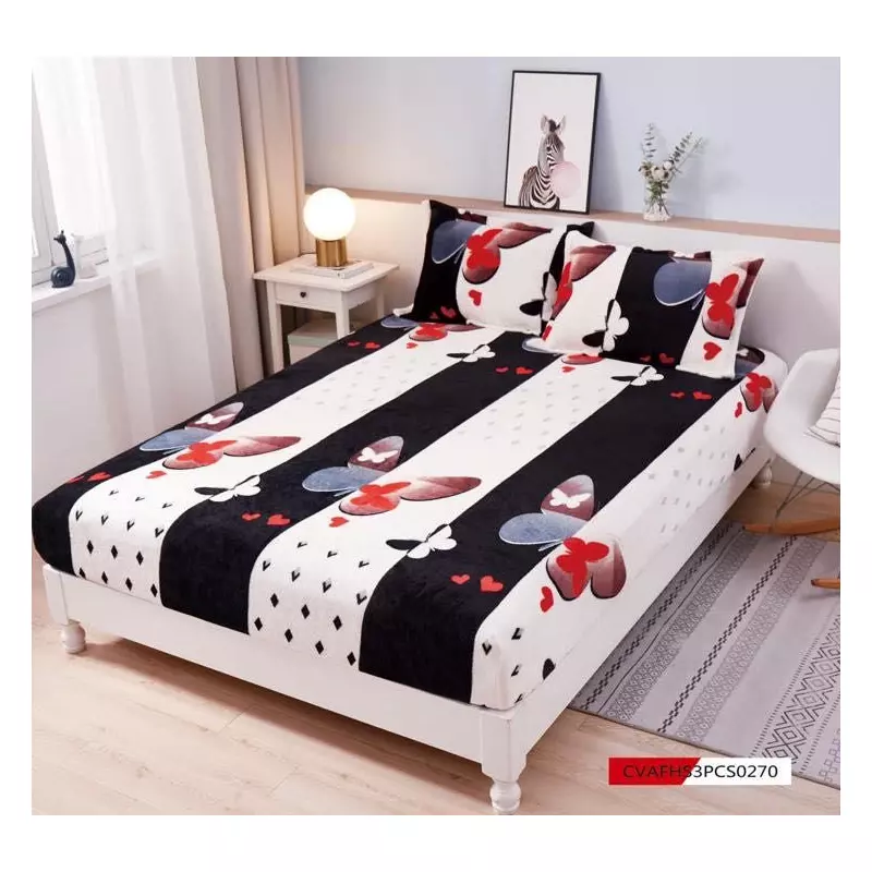 Husa de Pat Cocolino cu Elastic + 2 Fete de Perna pentru Pat Dublu - FR397