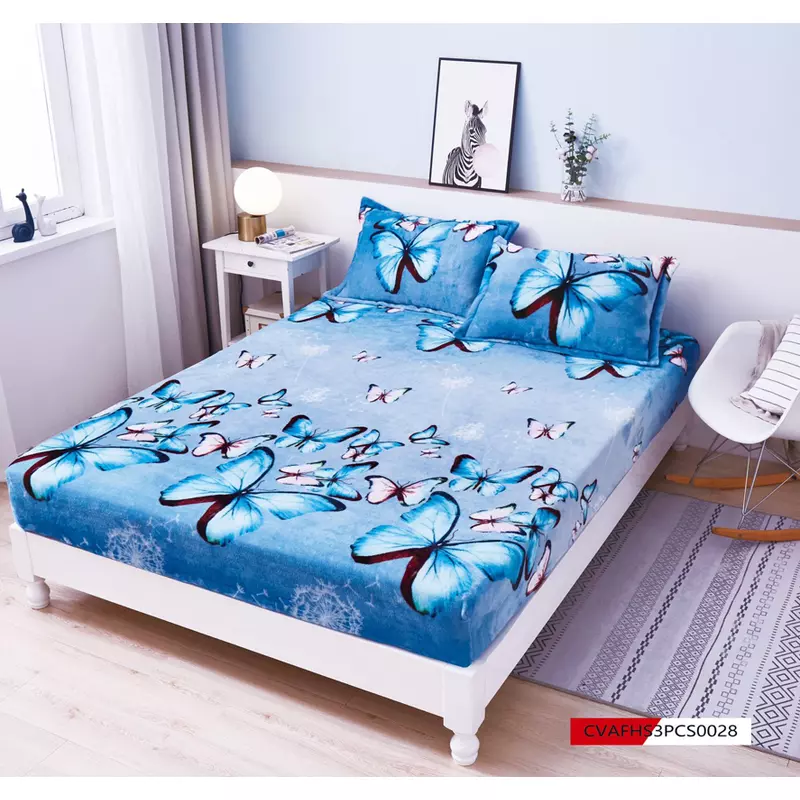 Husa de Pat Cocolino cu Elastic + 2 Fete de Perna pentru Pat Dublu - FR117