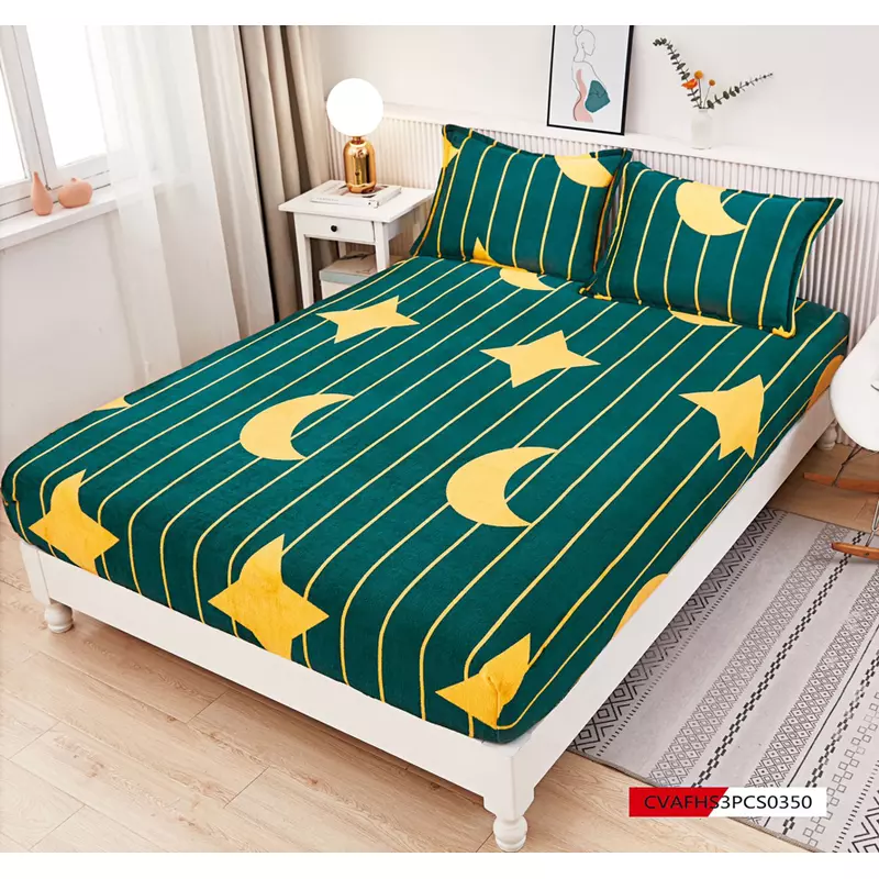 Husa de Pat Cocolino cu Elastic + 2 Fete de Perna pentru Pat Dublu - FR122