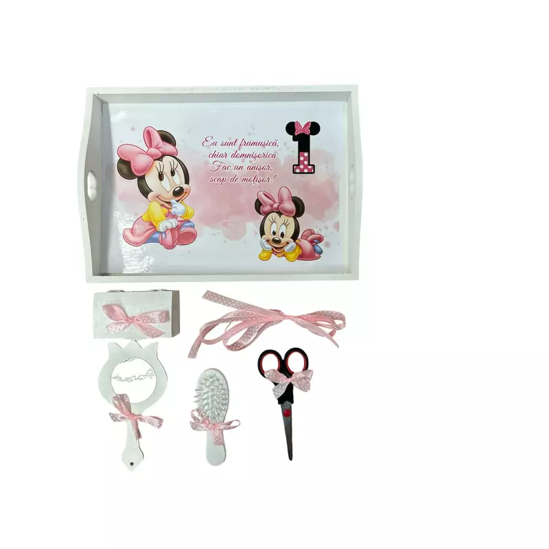 Tavita Turta cu 6 Piese - Minnie Mouse - TPT39