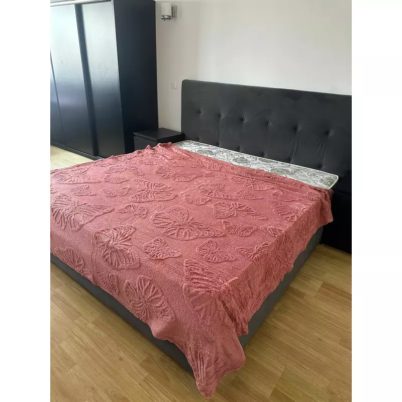 Patura Cocolino cu Fluturi pentru Pat Dublu - XIA225