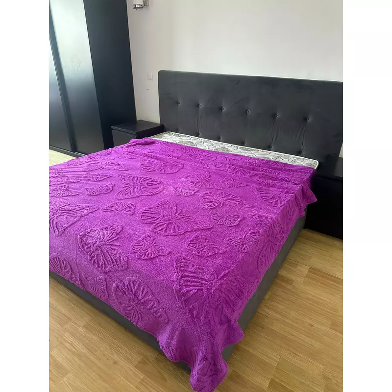 Patura Cocolino cu Fluturi pentru Pat Dublu - XIA228