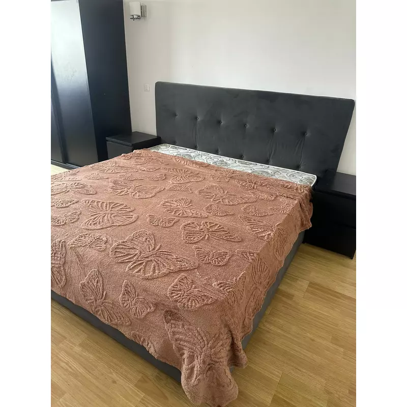 Patura Cocolino cu Fluturi pentru Pat Dublu - XIA232