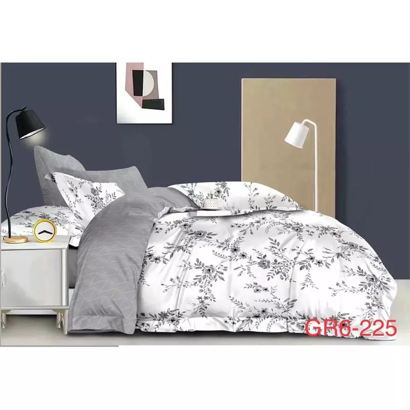 Lenjerie de Pat Bumbac Finet, 6 Piese, Pat Dublu - EAT258