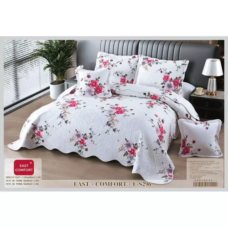 Set Cuvertura de Pat din Bumbac, 5 Piese- EAT337