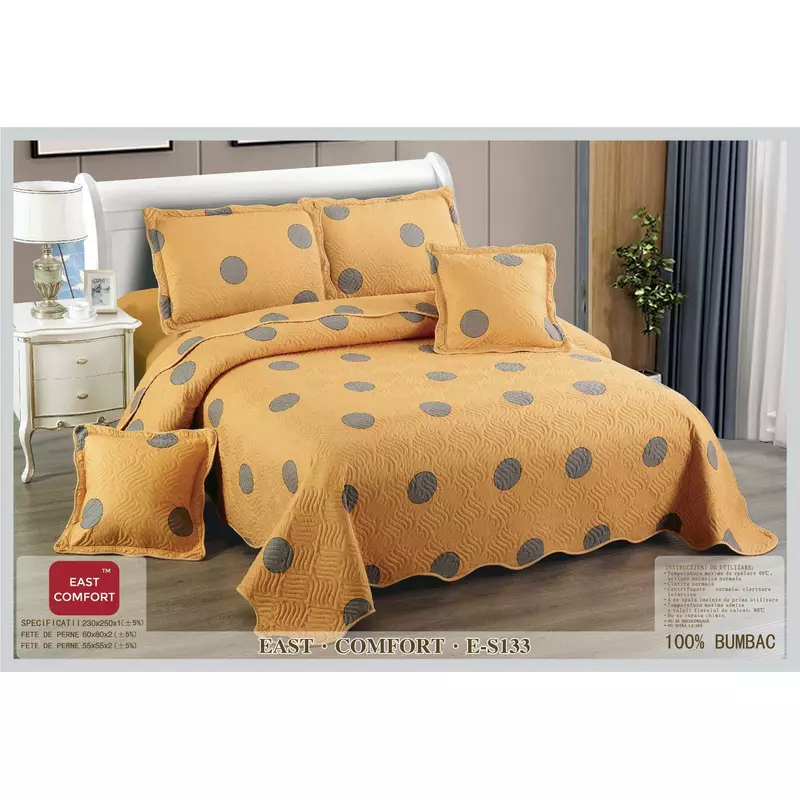 Set Cuvertura de Pat din Bumbac, 5 Piese- EAT341