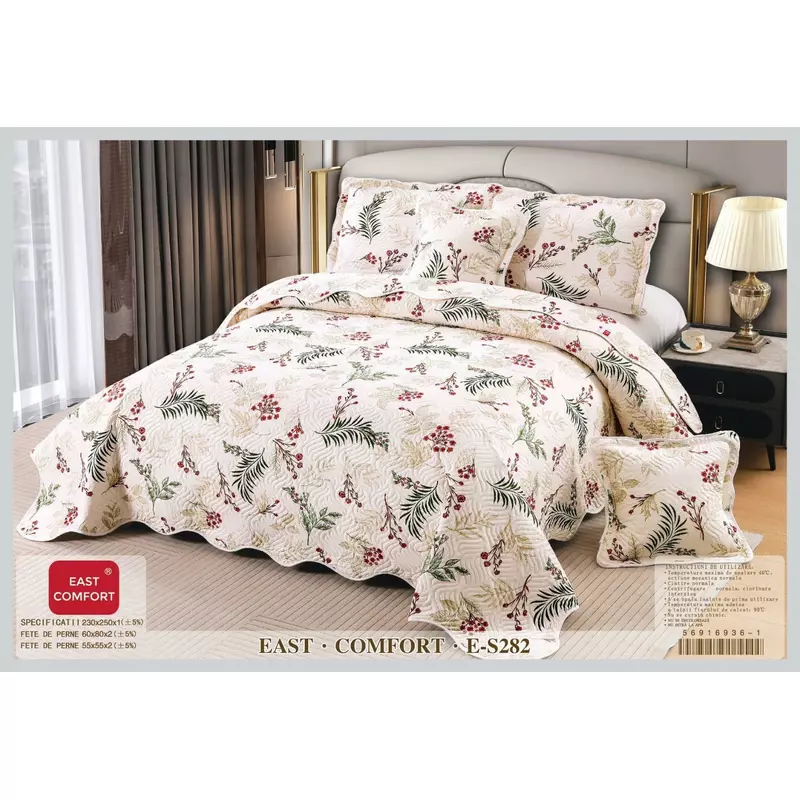 Set Cuvertura de Pat din Bumbac, 5 Piese- EAT342