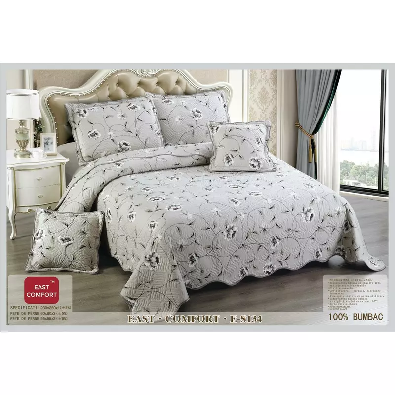 Set Cuvertura de Pat din Bumbac, 5 Piese- EAT345