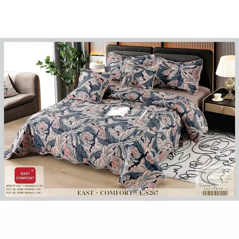 Set Cuvertura de Pat din Bumbac, 5 Piese- EAT353